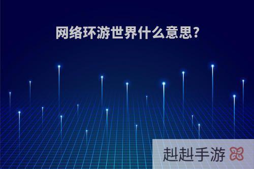 网络环游世界什么意思?