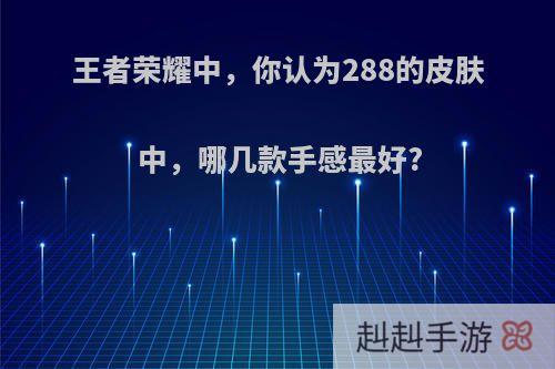 王者荣耀中，你认为288的皮肤中，哪几款手感最好?