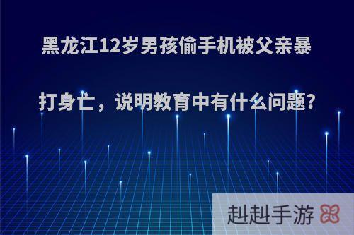 黑龙江12岁男孩偷手机被父亲暴打身亡，说明教育中有什么问题?