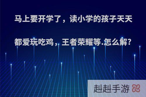 马上要开学了，读小学的孩子天天都爱玩吃鸡，王者荣耀等.怎么解?