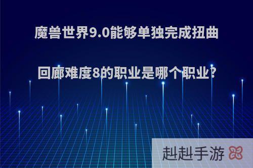 魔兽世界9.0能够单独完成扭曲回廊难度8的职业是哪个职业?