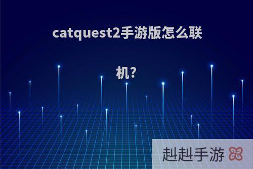 catquest2手游版怎么联机?