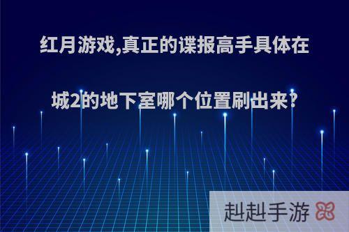 红月游戏,真正的谍报高手具体在城2的地下室哪个位置刷出来?