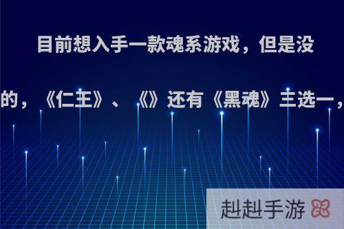 目前想入手一款魂系游戏，但是没有玩过这种类型的，《仁王》、《》还有《黑魂》三选一，该如何选择呢?