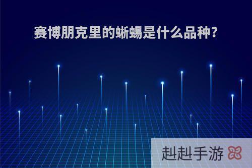 赛博朋克里的蜥蜴是什么品种?