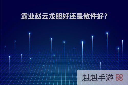 霸业赵云龙胆好还是散件好?