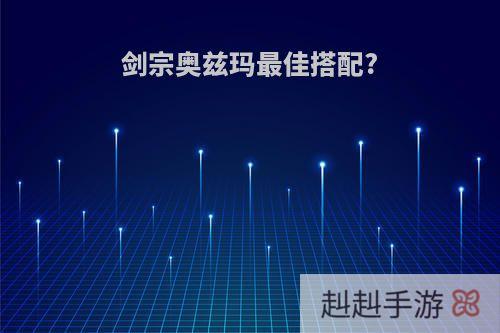 剑宗奥兹玛最佳搭配?