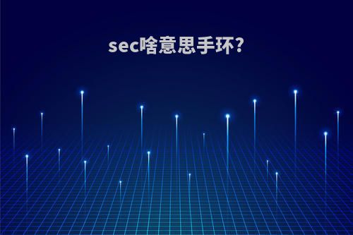 sec啥意思手环?