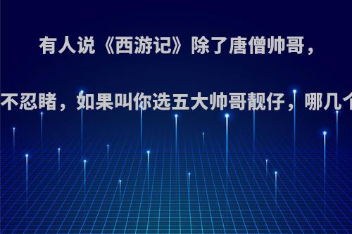 有人说《西游记》除了唐僧帅哥，男人物惨不忍睹，如果叫你选五大帅哥靓仔，哪几个会上榜?