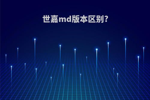 世嘉md版本区别?