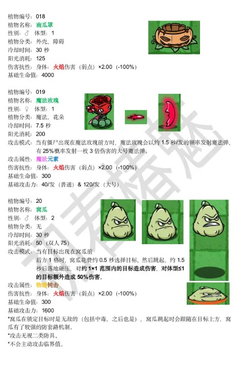 植物大战僵尸宅宅萝卜图鉴介绍